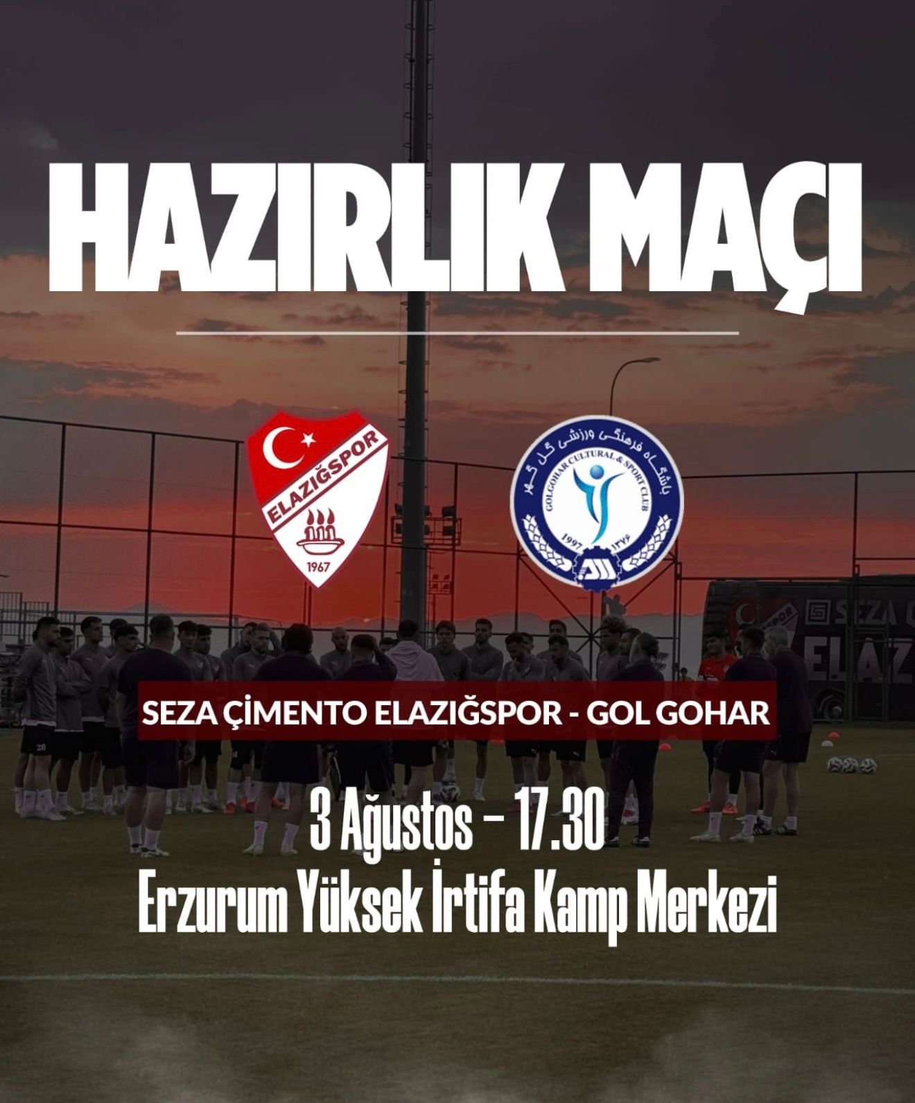 Yeni Sezon 3.Etap Kamp Çalışmalarını Erzurum’da sürdüren Bordo-Beyazlı Temsilcimiz Seza