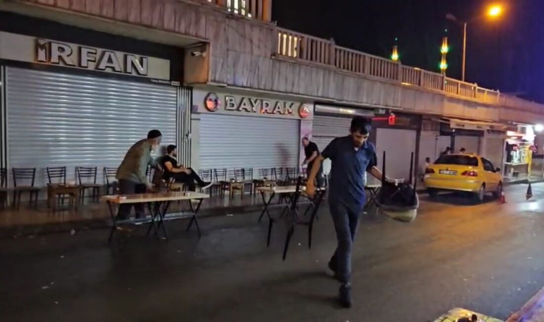 Elazığ’da sağanak yağış kendini gösterdi. Rüzgarla birlikte kısa süreli etkili