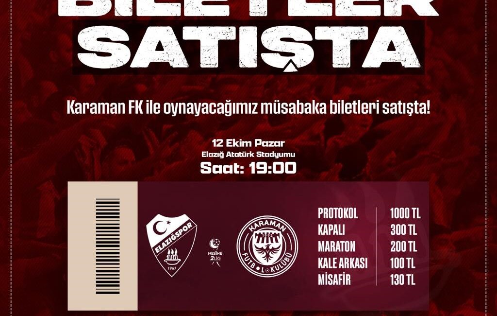 Nesine 2. Lig Beyaz Grup’un 8. Haftası’nda Elazığ Atatürk Stadyumu’nda
